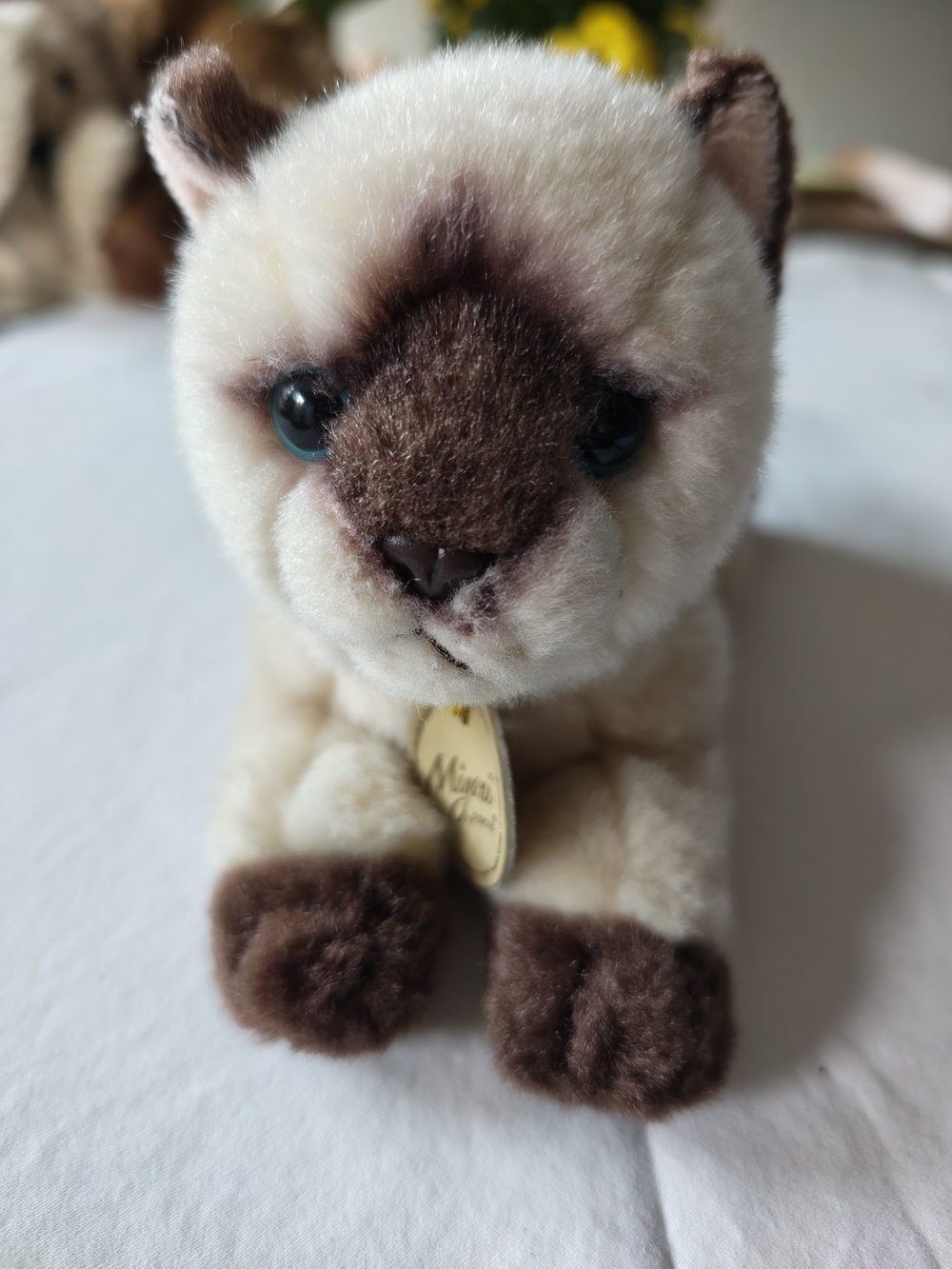 Aurora Miyoni Plush Siamese Cat Plush Toy - Cream and Brown